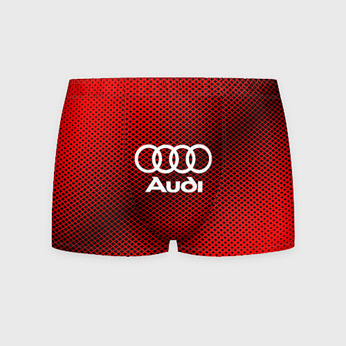 Мужские трусы Audi: Red Carbon / 3D-принт – фото 1