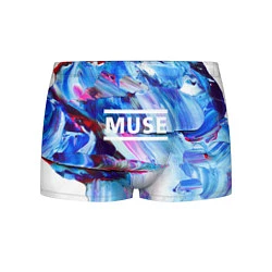 Трусы-боксеры мужские MUSE: Blue Colours, цвет: 3D-принт