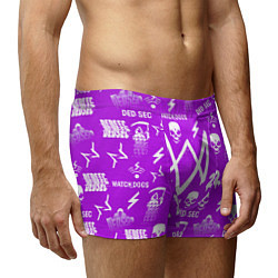 Трусы-боксеры мужские Watch Dogs 2: Violet Pattern, цвет: 3D-принт — фото 2