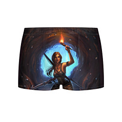 Трусы-боксеры мужские Tomb Raider: Cave, цвет: 3D-принт