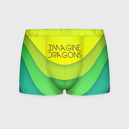 Мужские трусы Imagine Dragons: Lime Colour / 3D-принт – фото 1