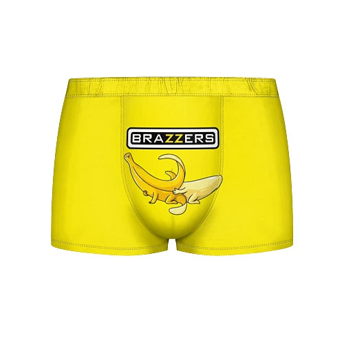Мужские трусы Brazzers: Yellow Banana / 3D-принт – фото 1