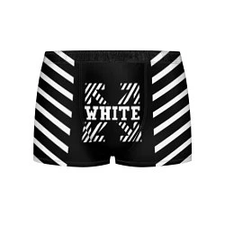 Трусы-боксеры мужские Off-White: Black Style, цвет: 3D-принт