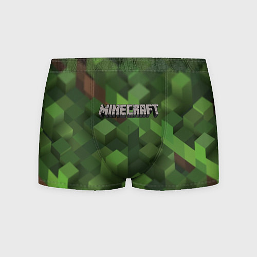 Мужские трусы MINECRAFT FOREST / 3D-принт – фото 1