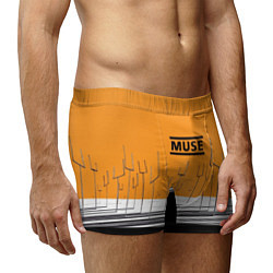 Трусы-боксеры мужские Muse: Orange Mood, цвет: 3D-принт — фото 2