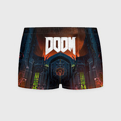 Трусы-боксеры мужские DOOM - Hellgate, цвет: 3D-принт