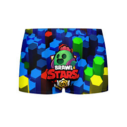Трусы-боксеры мужские BRAWL STARS SPIKE, цвет: 3D-принт