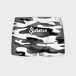 Трусы-боксеры мужские Камуфляж Sabaton, цвет: 3D-принт