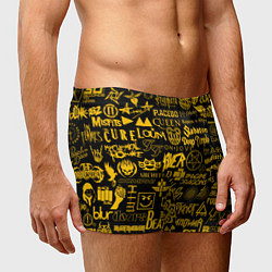 Трусы-боксеры мужские ЛОГОТИПЫ РОК ГРУПП, цвет: 3D-принт — фото 2