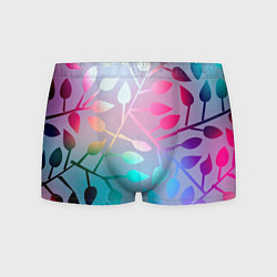 Трусы-боксеры мужские Листья, цвет: 3D-принт