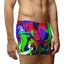 Трусы-боксеры мужские Абстрактные краски, цвет: 3D-принт — фото 2