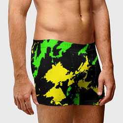 Трусы-боксеры мужские Желто-зеленый, цвет: 3D-принт — фото 2