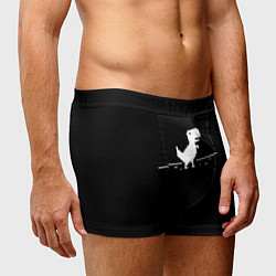 Трусы-боксеры мужские Динозавр Гугл Хром, цвет: 3D-принт — фото 2