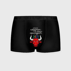 Трусы-боксеры мужские Новый Год, цвет: 3D-принт