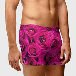 Трусы-боксеры мужские Розы, цвет: 3D-принт — фото 2