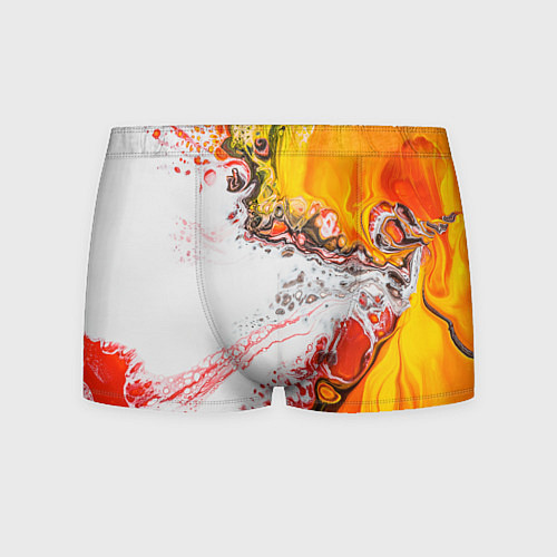 Мужские трусы Рисунок желтой краской / 3D-принт – фото 1