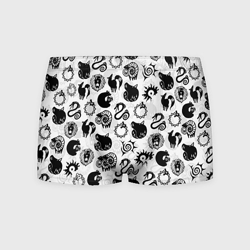 Мужские трусы 7 СМЕРТНЫХ ГРЕХОВ СИМВОЛЫ / 3D-принт – фото 1