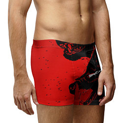 Трусы-боксеры мужские Красный волк 3D, цвет: 3D-принт — фото 2
