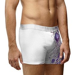 Трусы-боксеры мужские Фиолетовые нити, цвет: 3D-принт — фото 2