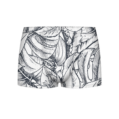 Мужские трусы Тропические листья / 3D-принт – фото 1