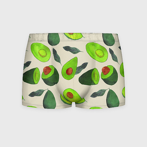 Мужские трусы Авокадо - фруктовый паттерн / 3D-принт – фото 1