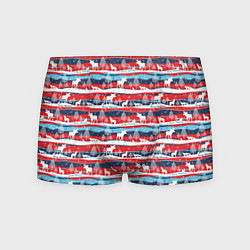 Трусы-боксеры мужские Merry Christmas лесные звери, цвет: 3D-принт