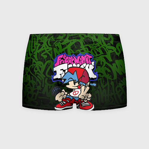 Мужские трусы FRIDAY NIGHT FUNKIN ГРАФФИТИ NEON / 3D-принт – фото 1
