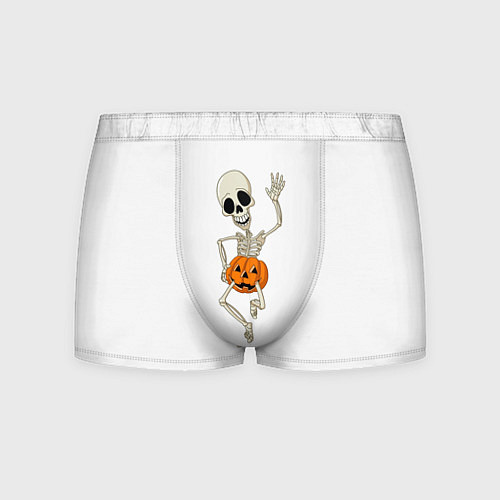 Мужские трусы Скелет в тыкве / 3D-принт – фото 1