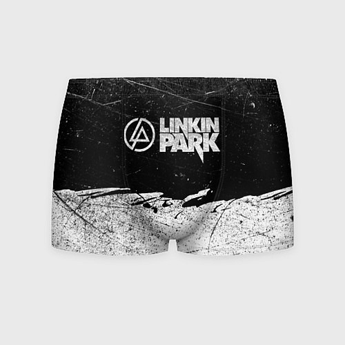 Мужские трусы Линкин Парк Лого Рок ЧБ Linkin Park Rock / 3D-принт – фото 1