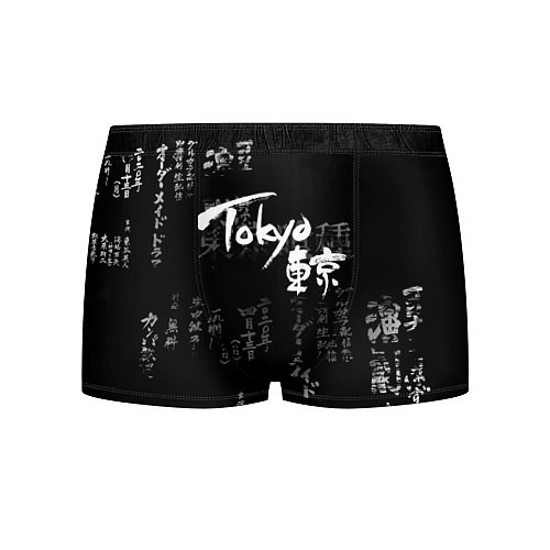 Мужские трусы Токио Надпись Иероглифы Япония Tokyo / 3D-принт – фото 1