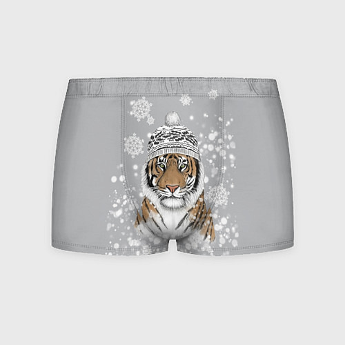Мужские трусы Снежный тигр / 3D-принт – фото 1