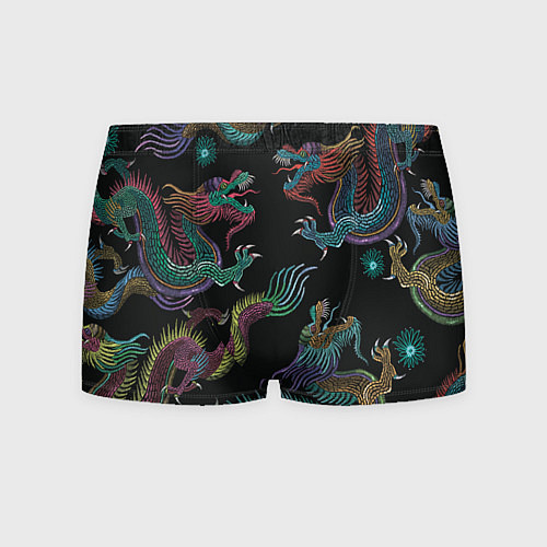 Мужские трусы Цветные драконы / 3D-принт – фото 1