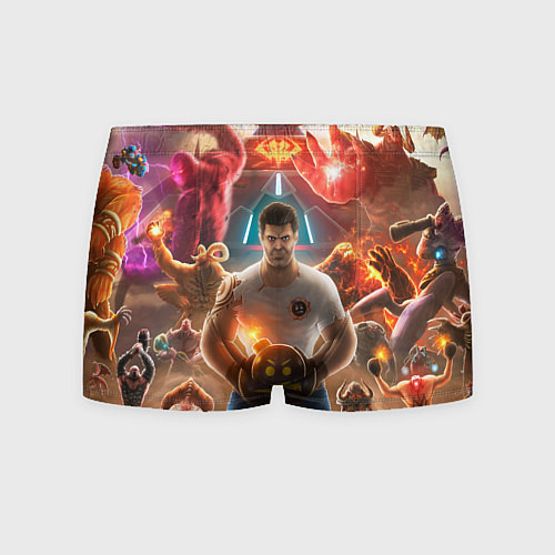 Мужские трусы Serious Sam Игровые персонажи Босы / 3D-принт – фото 1