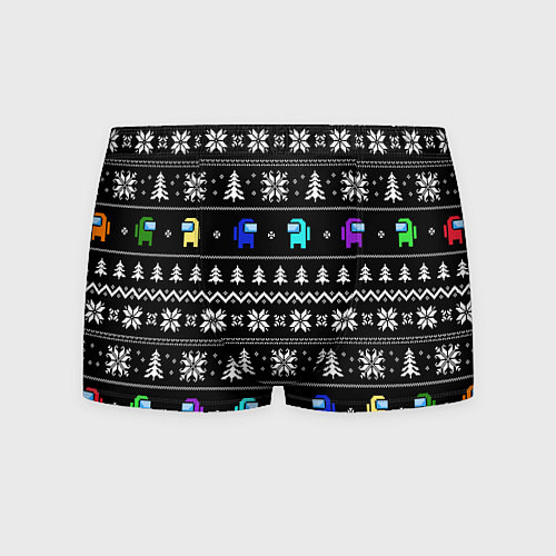 Мужские трусы Орнамент Among us / 3D-принт – фото 1