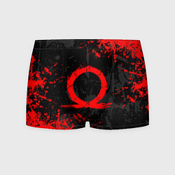 Мужские трусы GOD OF WAR LOGO RED, БРЫЗГИ КРАСОК