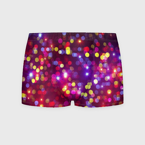 Мужские трусы ПРАЗДНИЧНЫЕ ОГОНЬКИ НОВЫЙ ГОД 2022 / 3D-принт – фото 1