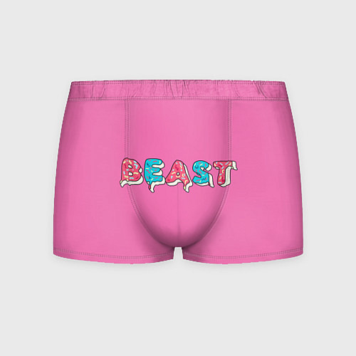 Мужские трусы Mr Beast Donut Pink edition / 3D-принт – фото 1