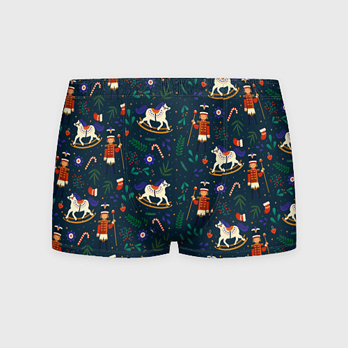 Мужские трусы Рождественский узор Щелкунчик / 3D-принт – фото 1