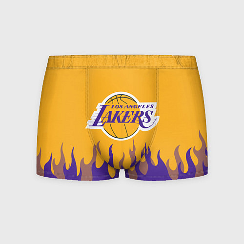 Мужские трусы LA LAKERS NBA FIRE ЛЕЙКЕРС ОГОНЬ / 3D-принт – фото 1