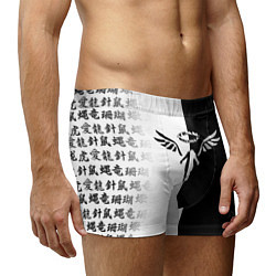 Трусы-боксеры мужские WALHALLA TEAM BLACK WHITE STYLE TOKYO REVENGERS, цвет: 3D-принт — фото 2