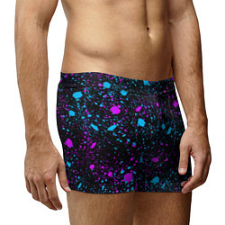 Трусы-боксеры мужские Брызги неоновые ярких красок, цвет: 3D-принт — фото 2