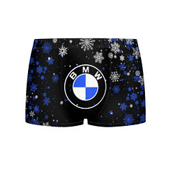 Трусы-боксеры мужские НОВОГОДНИЙ БМВ НОВЫЙ ГОД BMW, цвет: 3D-принт