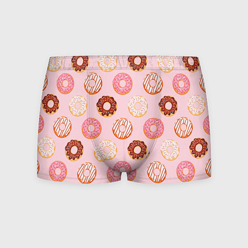 Мужские трусы Pink donuts / 3D-принт – фото 1