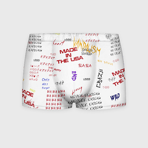 Мужские трусы Граффити стиль / 3D-принт – фото 1