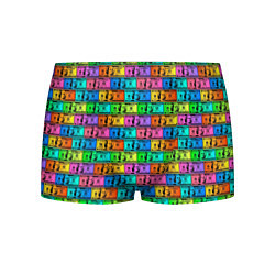 Трусы-боксеры мужские Разноцветные Доллары, цвет: 3D-принт
