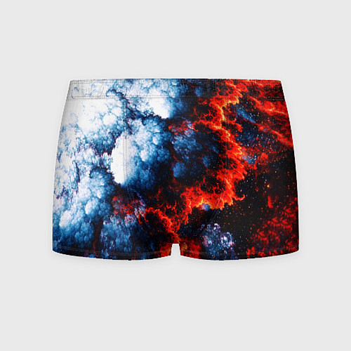 Мужские трусы 3D ЯДЕРНЫЙ КОСМИЧЕСКИЙ ВЗРЫВ ОГОНЬ / 3D-принт – фото 1