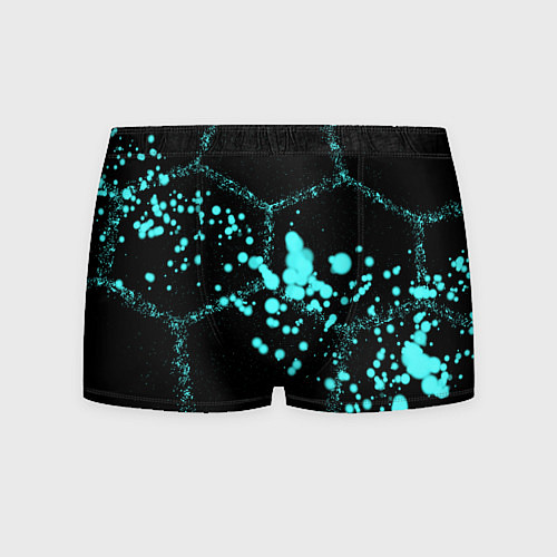 Мужские трусы Соты - брызги красок / 3D-принт – фото 1