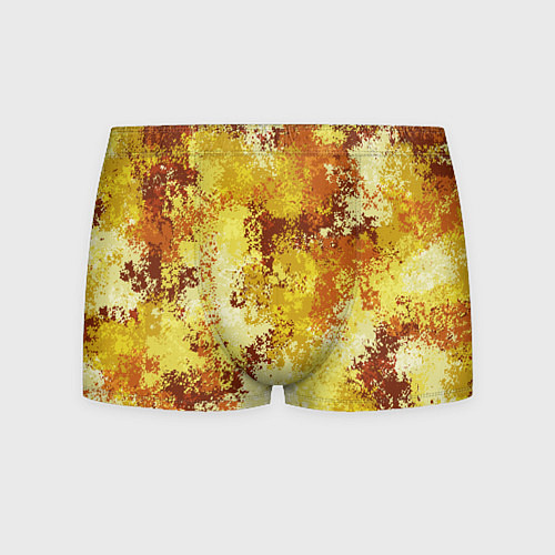 Мужские трусы Спортивный камуфляж Пикси - Лимон / 3D-принт – фото 1