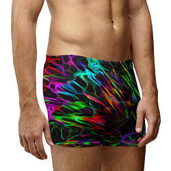 Трусы-боксеры мужские Neon pattern Vanguard, цвет: 3D-принт — фото 2