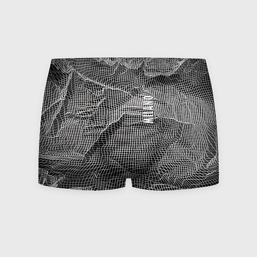 Мужские трусы Мятая сетчатая ткань Crumpled Mesh Fabric / 3D-принт – фото 1